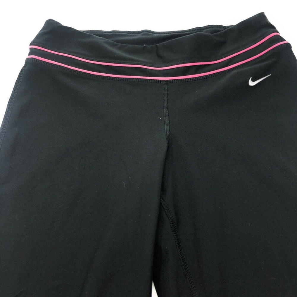 Womens NIKE Black Dri Fit Athletic Stretch Yoga Pa